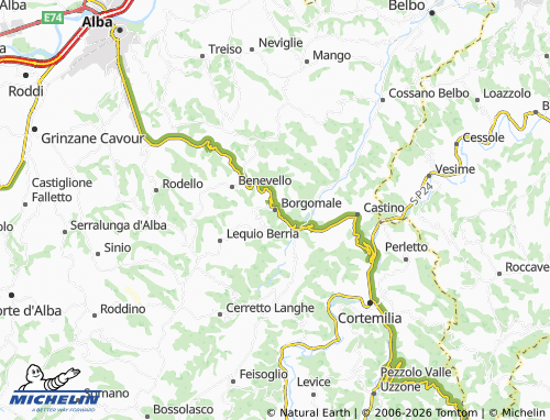 Mappa MICHELIN Borgomale - ViaMichelin