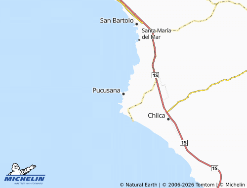 Mappa MICHELIN Pucusana - ViaMichelin