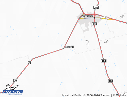 Mapa MICHELIN Lockett - ViaMichelin