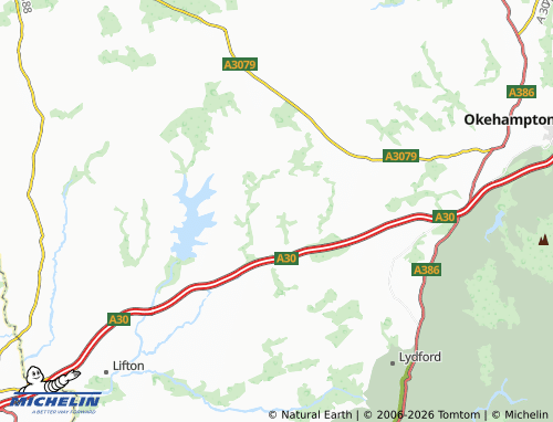 MICHELIN Bratton Clovelly map - ViaMichelin