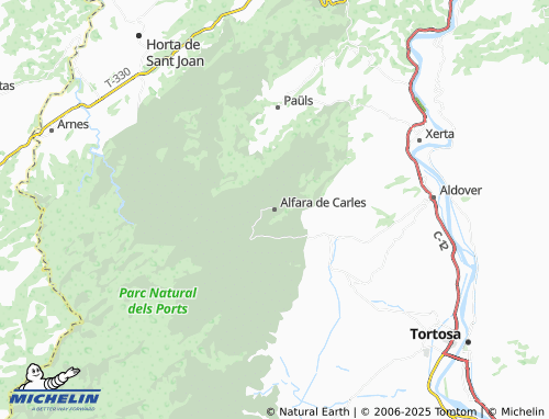 MICHELIN Alfara de Carles map - ViaMichelin