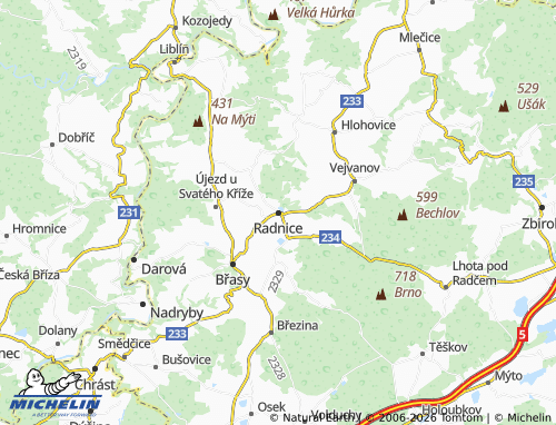 Mappa MICHELIN Radnice - ViaMichelin