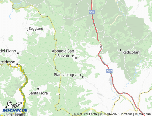 Mappa MICHELIN Abbadia San Salvatore - ViaMichelin