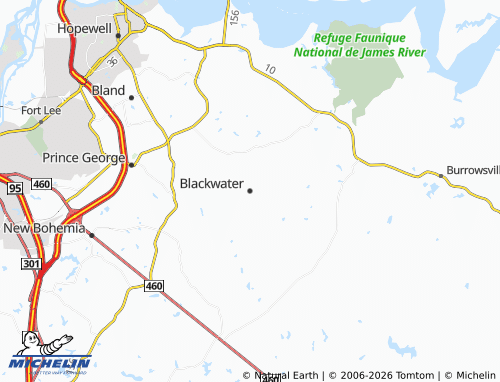 Carte MICHELIN Blackwater - ViaMichelin