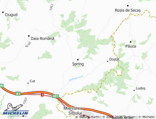 Carte MICHELIN Șpring - ViaMichelin