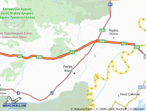 Carte MICHELIN Kavisos - ViaMichelin