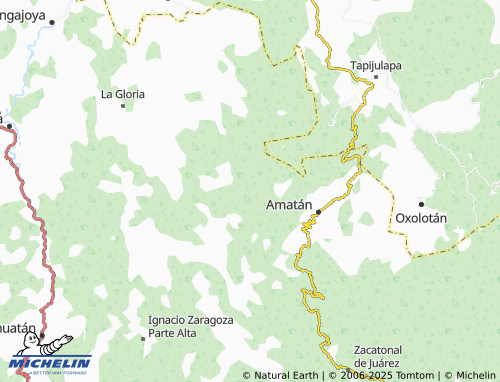 MICHELIN Ejido Reforma y Planada map - ViaMichelin