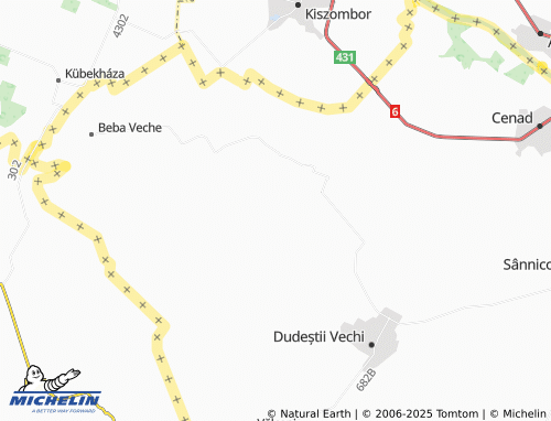 MICHELIN Colonia Bulgară map - ViaMichelin