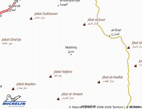 Carte MICHELIN Mashriq - ViaMichelin