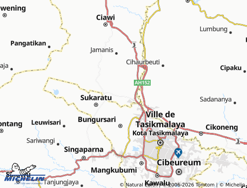 MICHELIN Sukaraharja map - ViaMichelin