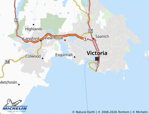 MICHELIN Esquimalt map - ViaMichelin