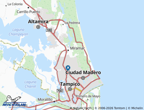 Mapa MICHELIN Tamaulipas - ViaMichelin