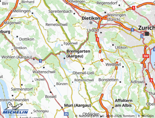 Mappa MICHELIN Berikon - ViaMichelin