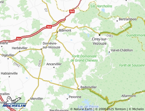 Mapa MICHELIN Nonhigny - ViaMichelin