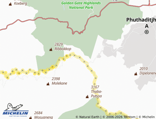 Mappa MICHELIN Ha Makhobo - ViaMichelin