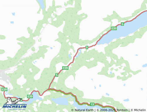 MICHELIN Langhaugane map - ViaMichelin
