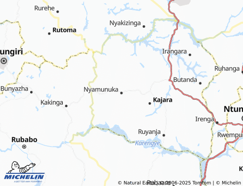 MICHELIN Nyamunuka map - ViaMichelin
