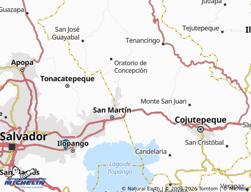 Mappa MICHELIN San Pedro Perulapán - ViaMichelin