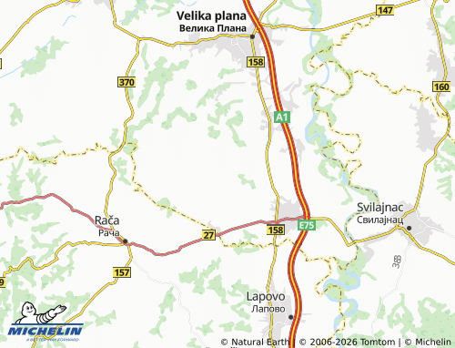 Mapa MICHELIN Rakinac - ViaMichelin