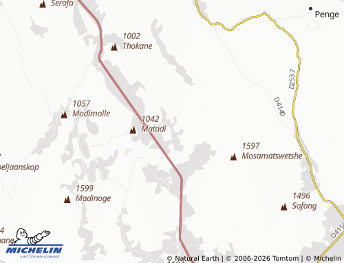 MICHELIN-Landkarte Ga-Mphethi - ViaMichelin