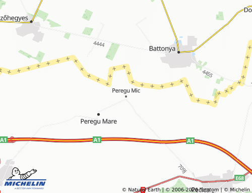 Mapa MICHELIN Peregu Mic - ViaMichelin