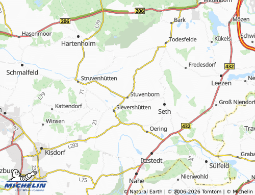MICHELIN Stuvenborn map - ViaMichelin