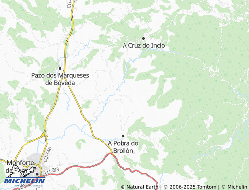 MICHELIN A Ferreirúa (San Martiño) map - ViaMichelin