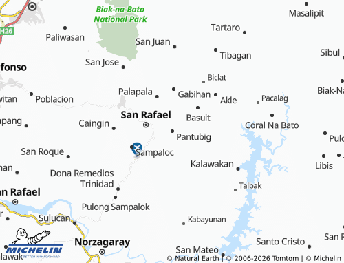 MICHELIN Pantubig map - ViaMichelin