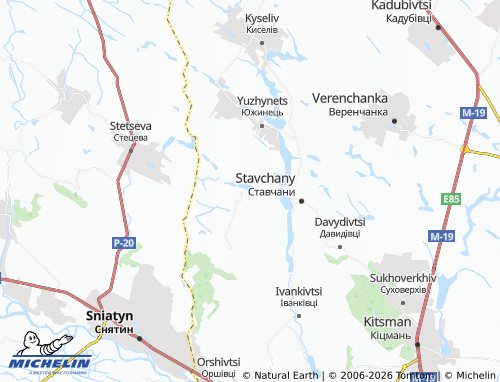 Mappa MICHELIN Maliatyntsi - ViaMichelin