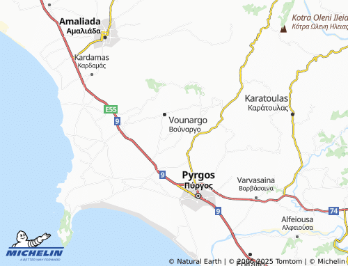 Carte MICHELIN Katsaros - ViaMichelin