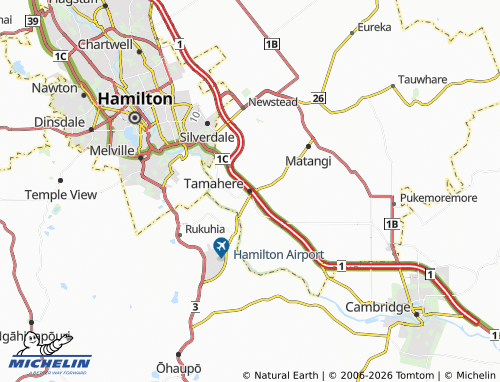 Mapa MICHELIN Tamahere - ViaMichelin