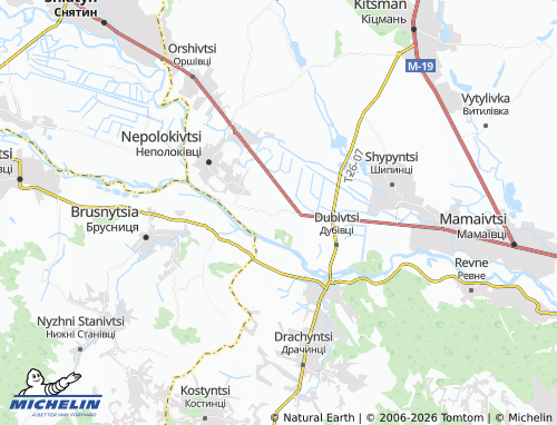 Mappa MICHELIN Revakivtsi - ViaMichelin