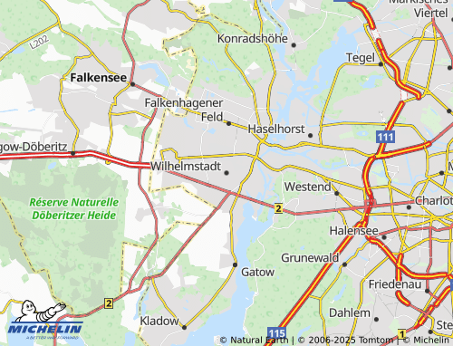MICHELIN-Landkarte Wilhelmstadt - ViaMichelin