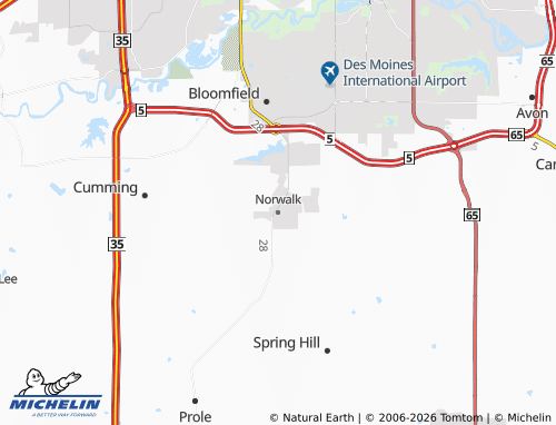Mappa MICHELIN Norwalk - ViaMichelin