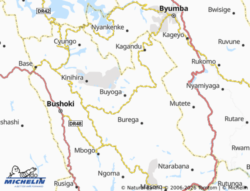 Mapa MICHELIN Buyoga - ViaMichelin