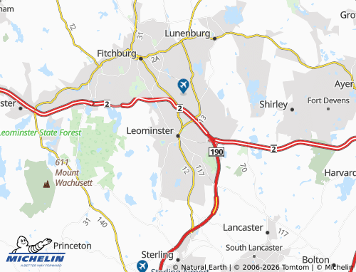 Mappa MICHELIN Leominster - ViaMichelin