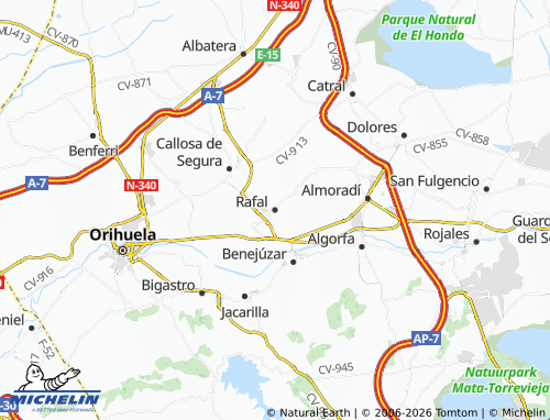 Mappa MICHELIN Rafal - ViaMichelin
