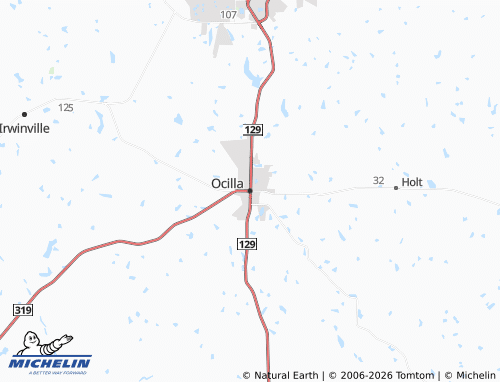 Mapa MICHELIN Ocilla - ViaMichelin