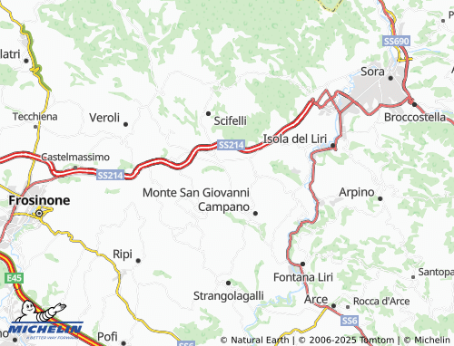 MICHELIN Ripiani map - ViaMichelin