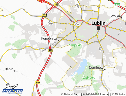 MICHELIN Stasin map - ViaMichelin