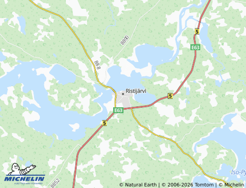 MICHELIN-Landkarte Ristijärvi - ViaMichelin