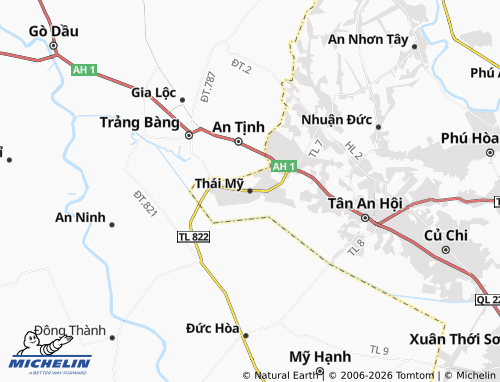 Mapa MICHELIN Thái Mỹ - ViaMichelin