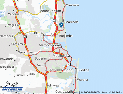 Mapa MICHELIN Maroochydore - ViaMichelin