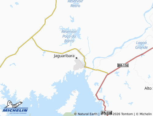 Carte MICHELIN Jaguaribara - ViaMichelin