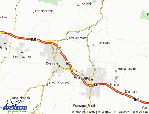 MICHELIN Drouin East map - ViaMichelin