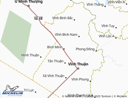 MICHELIN Bình Minh map - ViaMichelin