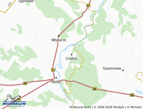 MICHELIN-Landkarte Chełsty - ViaMichelin