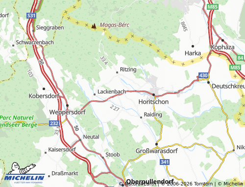 MICHELIN Lackendorf map - ViaMichelin