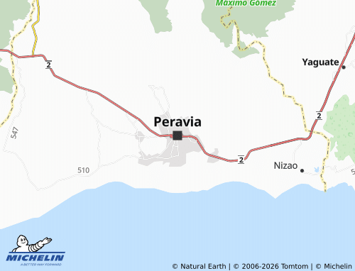 MICHELIN Peravia map - ViaMichelin
