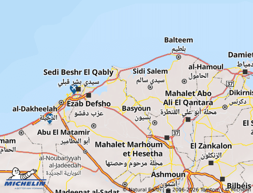 Mapa MICHELIN El Mahmoudia - ViaMichelin